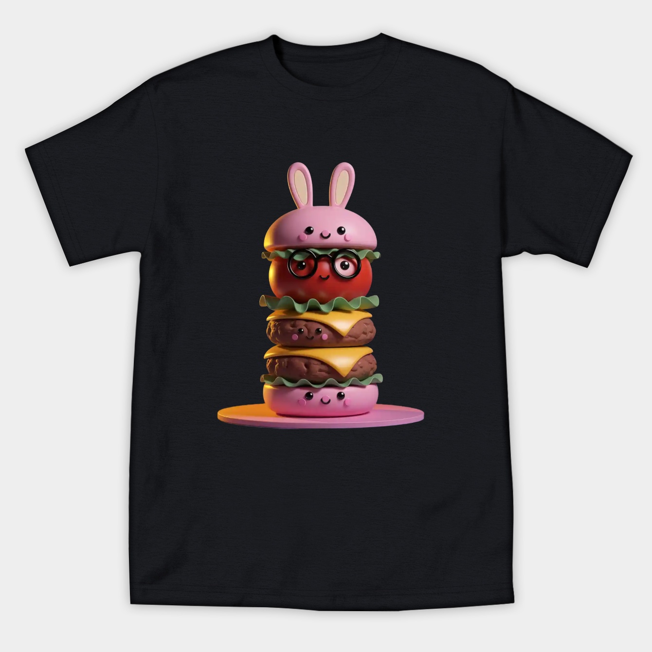 A Belcher Burger Stack Women's Athletic Performance T-Shirt