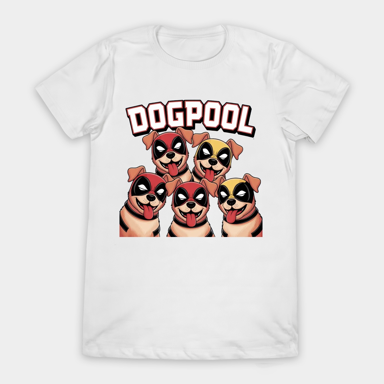 Deadpool & Wolverine Dogpool Faces Women's T-Shirt