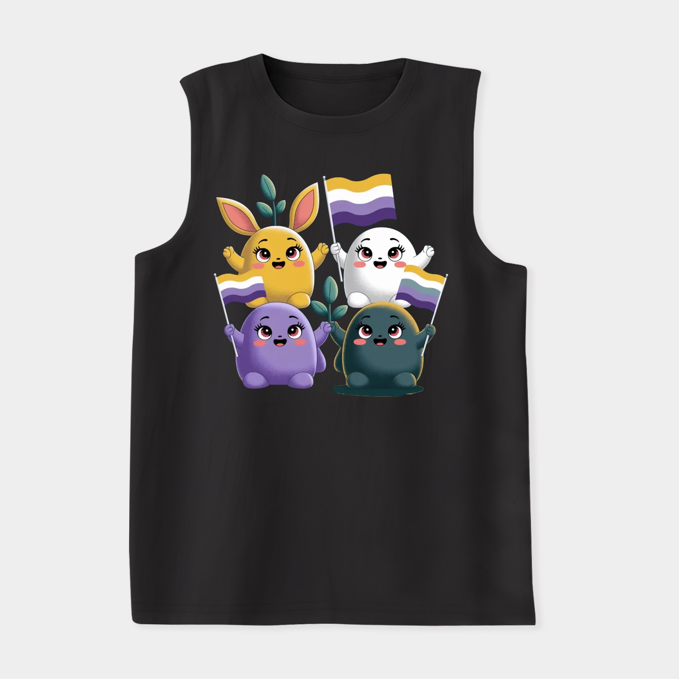 Pride Pikmin Nonbinary Women's Soft Tank Top