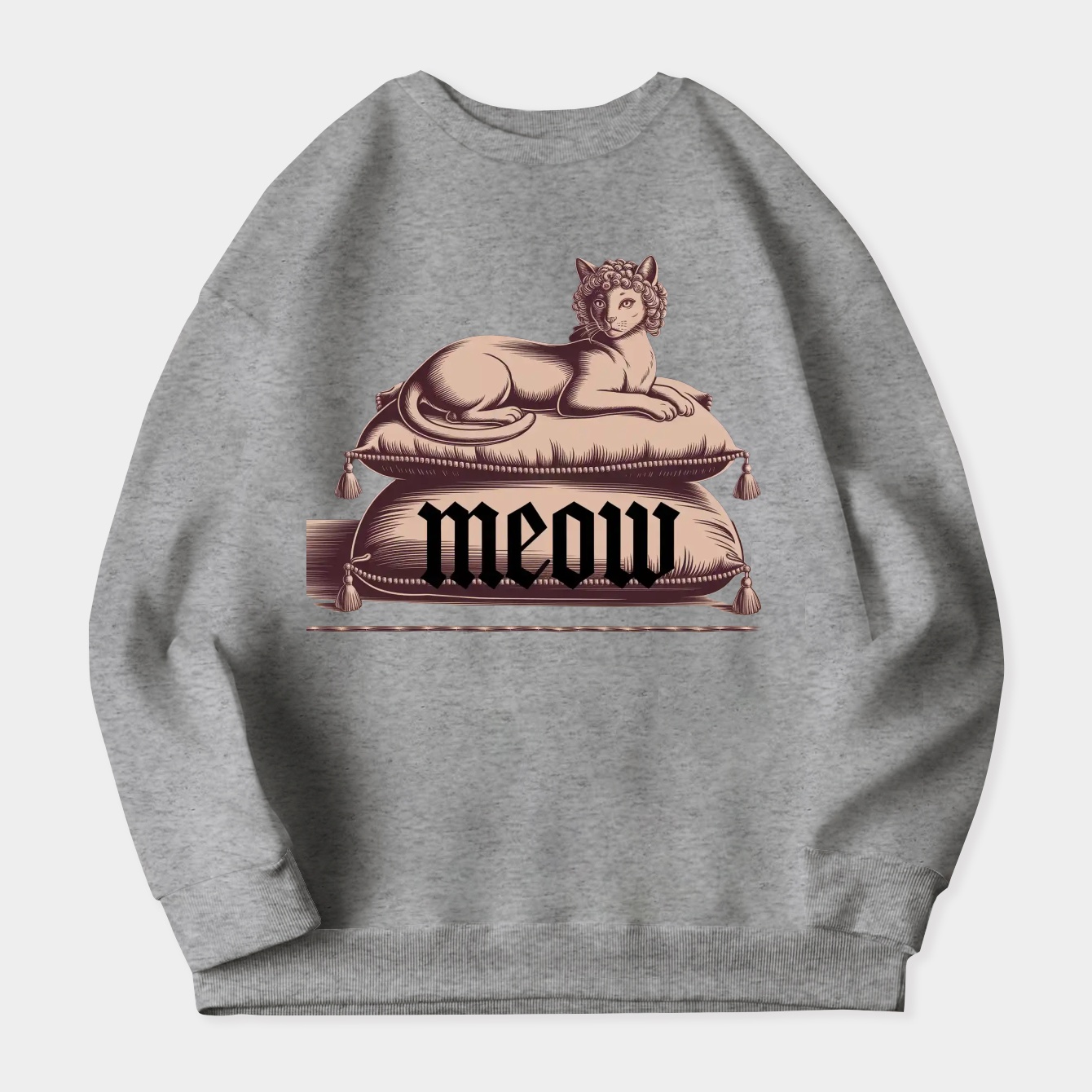 meow on a royal cushion