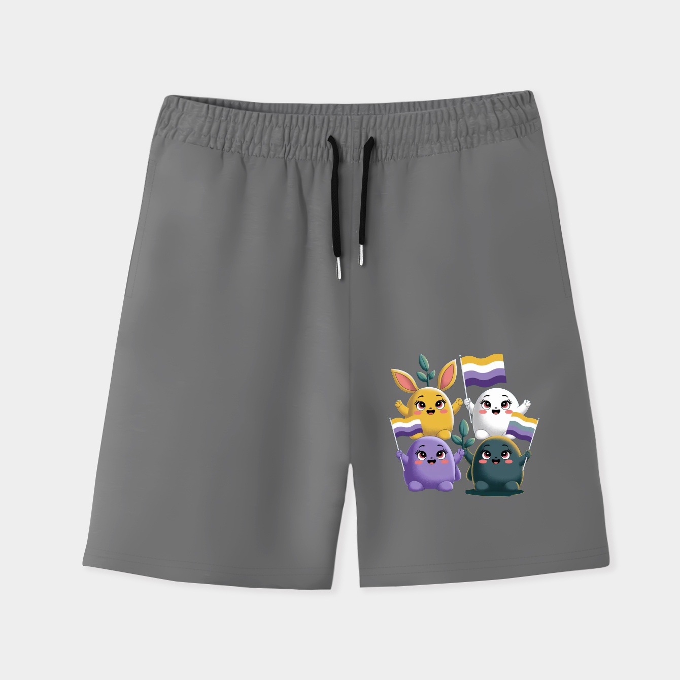 Pride Pikmin Nonbinary Men's Quick-Dry Athletic Shorts