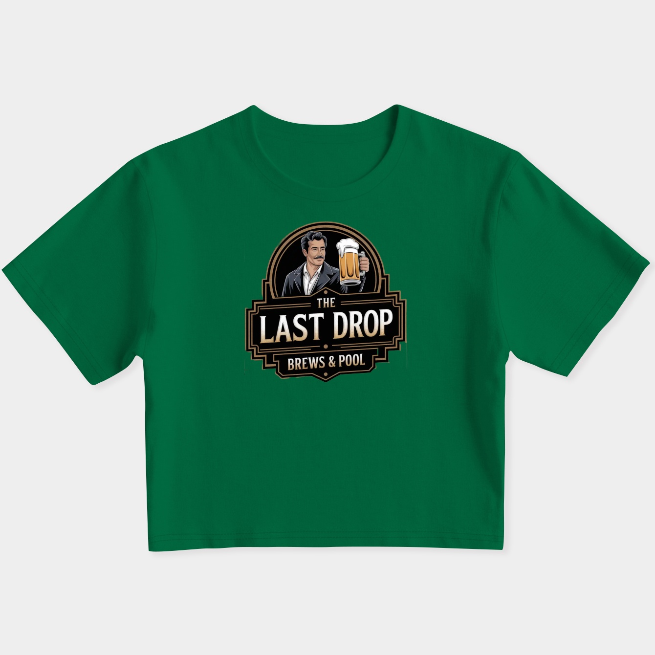 The Last Drop Brews & Pool Women's Slim Fit Baby Tee