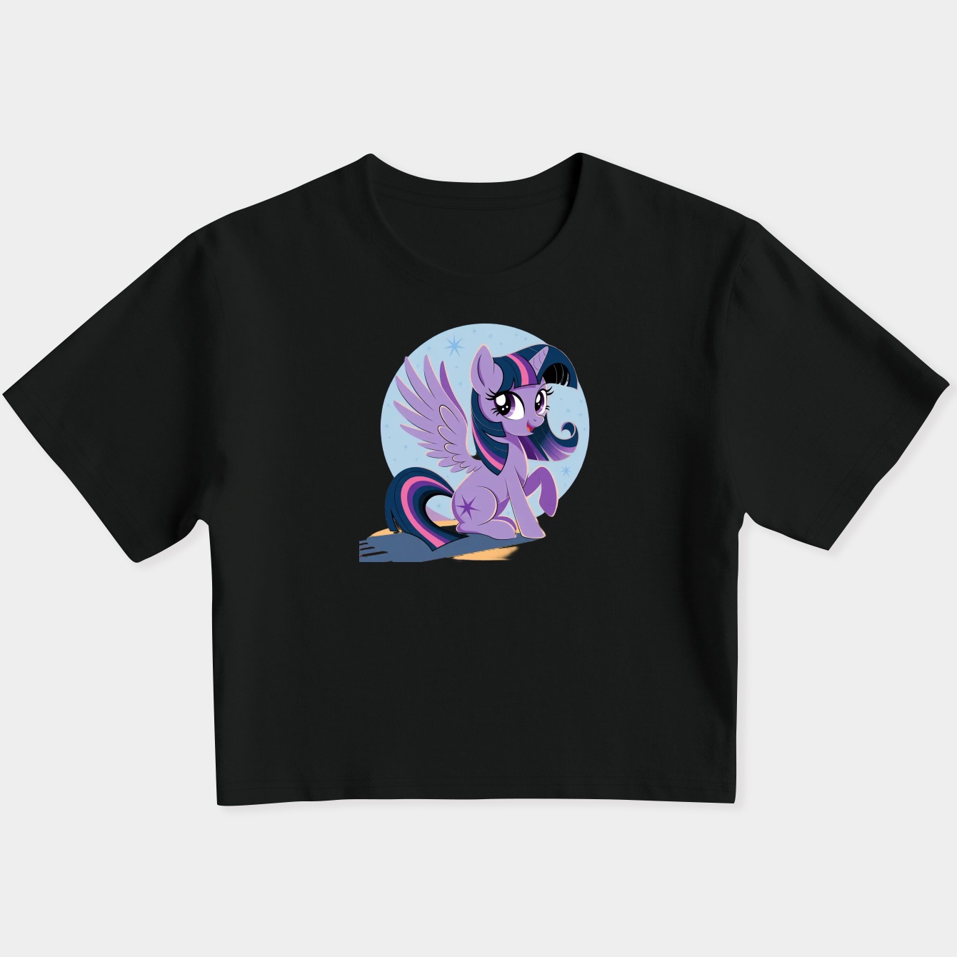 Royally purple Women's Slim Fit Baby Tee