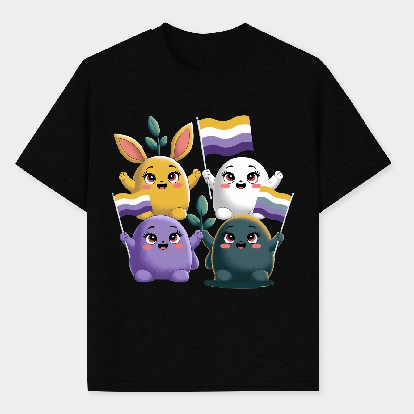 Pride Pikmin Nonbinary Men's Performance Athletic T-Shirt