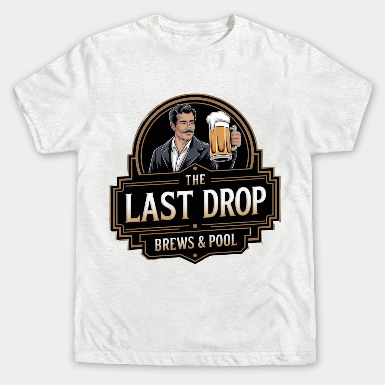 The Last Drop Brews & Pool Men's Big & Tall T-shirt