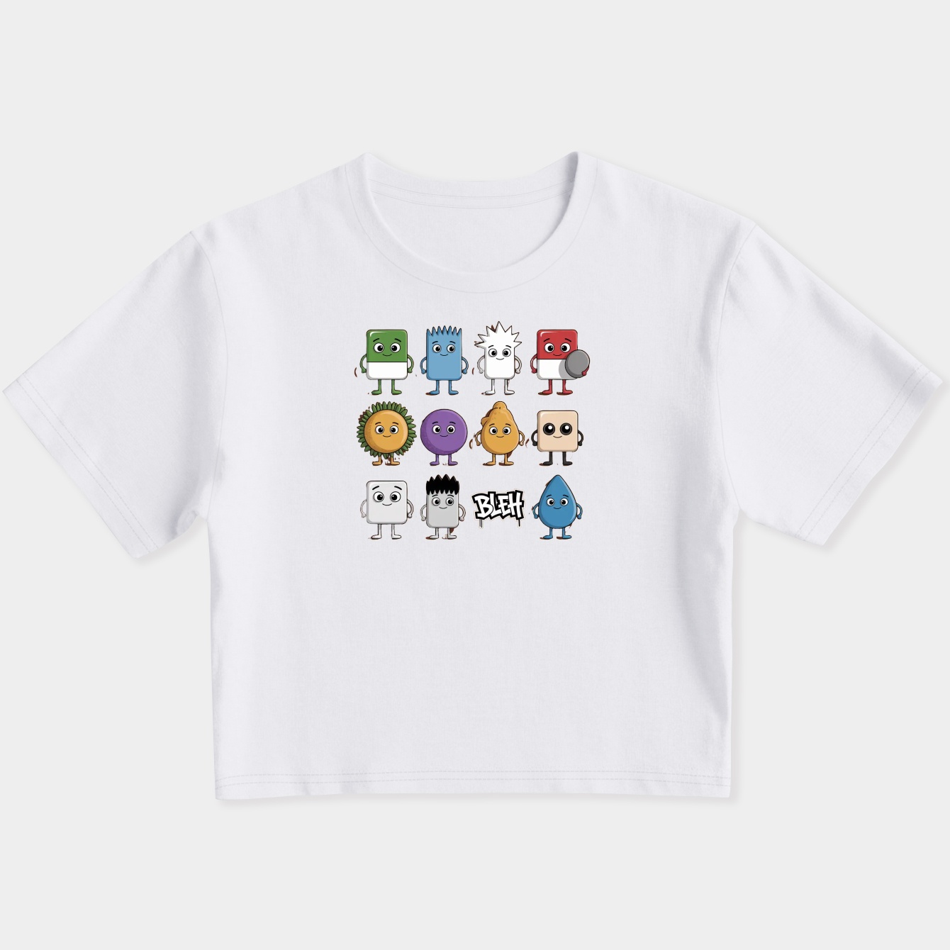 BFB BLEH GABOP Pack Women's Slim Fit Baby Tee