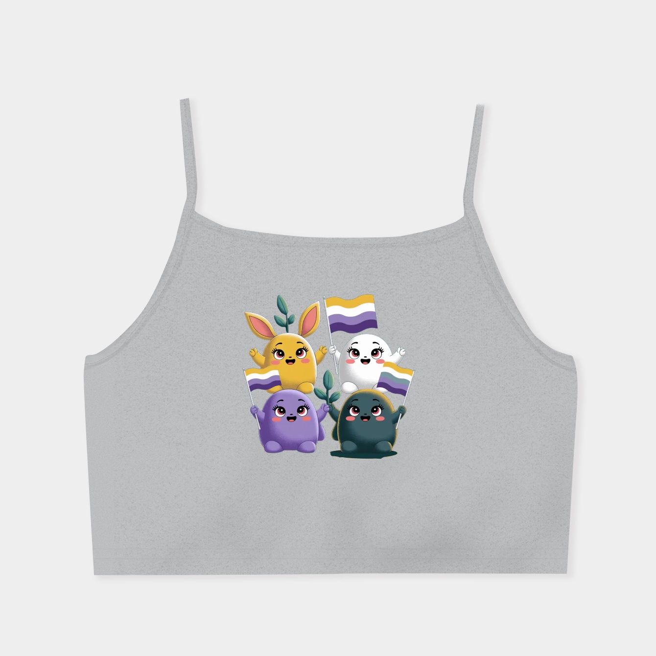 Pride Pikmin Nonbinary Women's Spaghetti Strap Tank Top