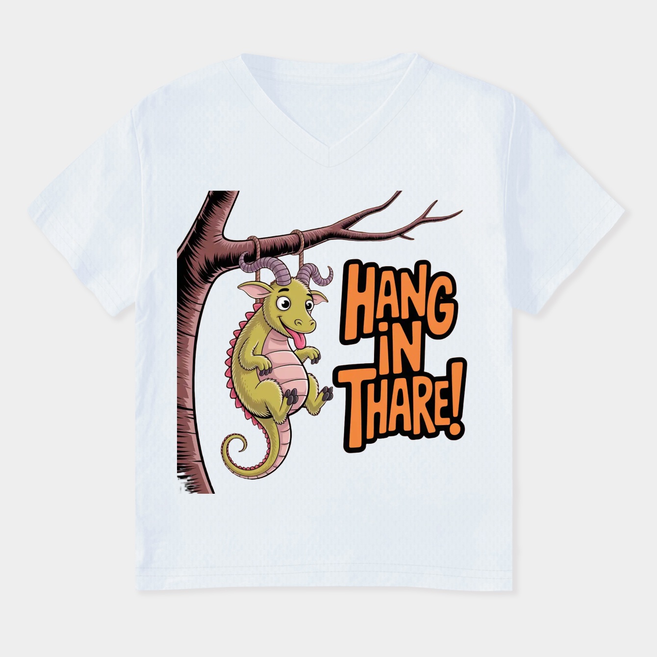 Hang in There! Women's Plus Size V-Neck T-Shirt