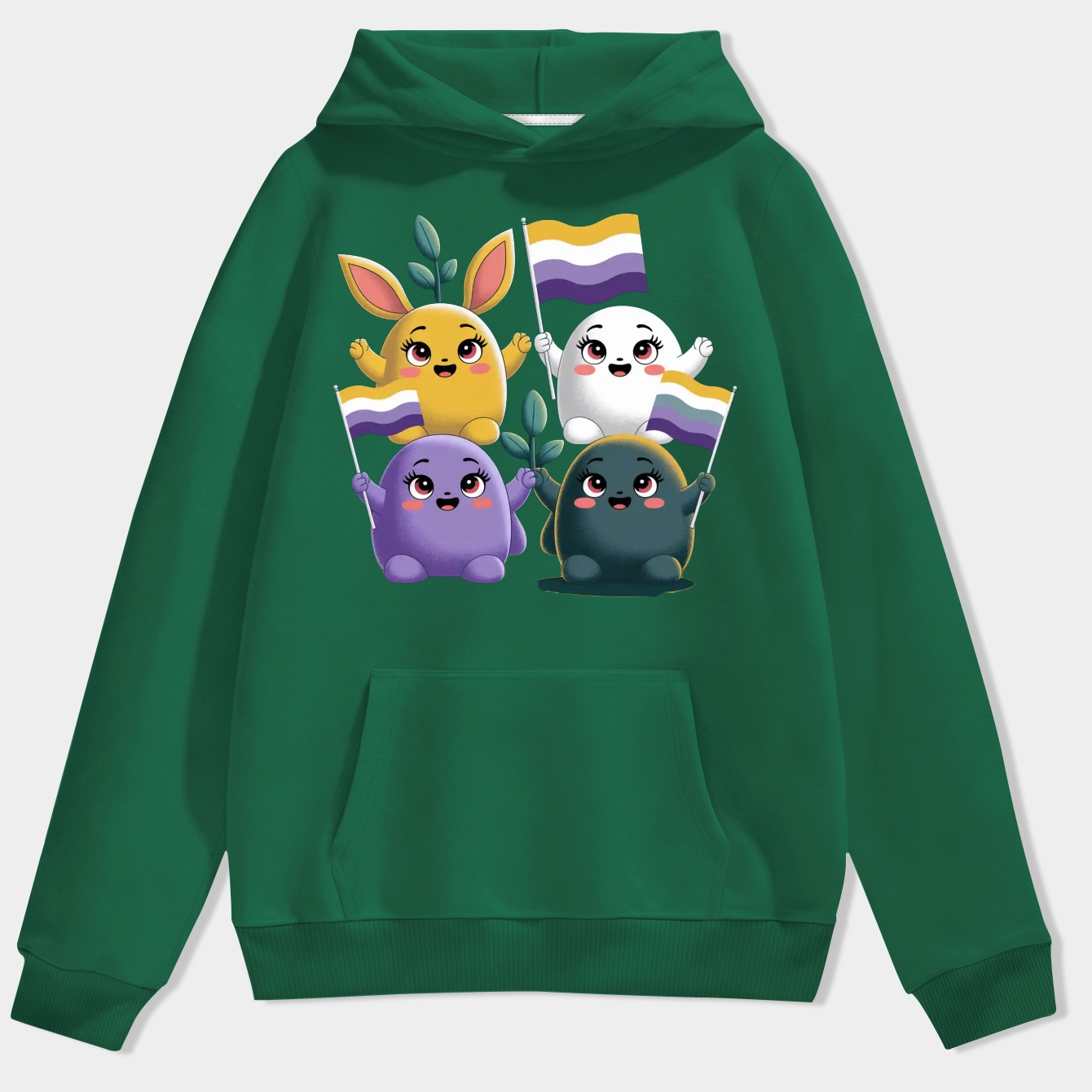 Pride Pikmin Nonbinary Men's Hoodie