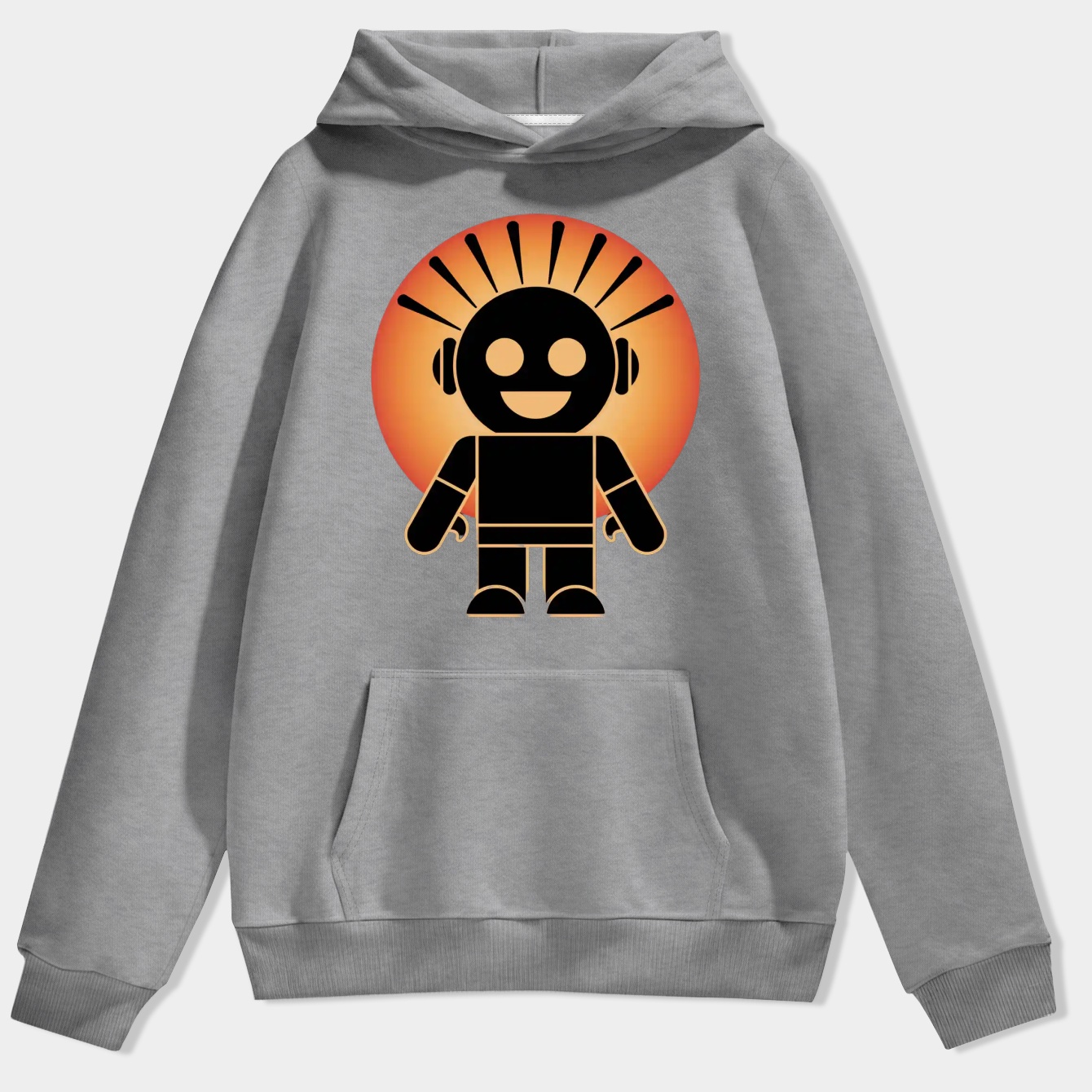 Alien Smiling Cartoon Figure Men's Hoodie