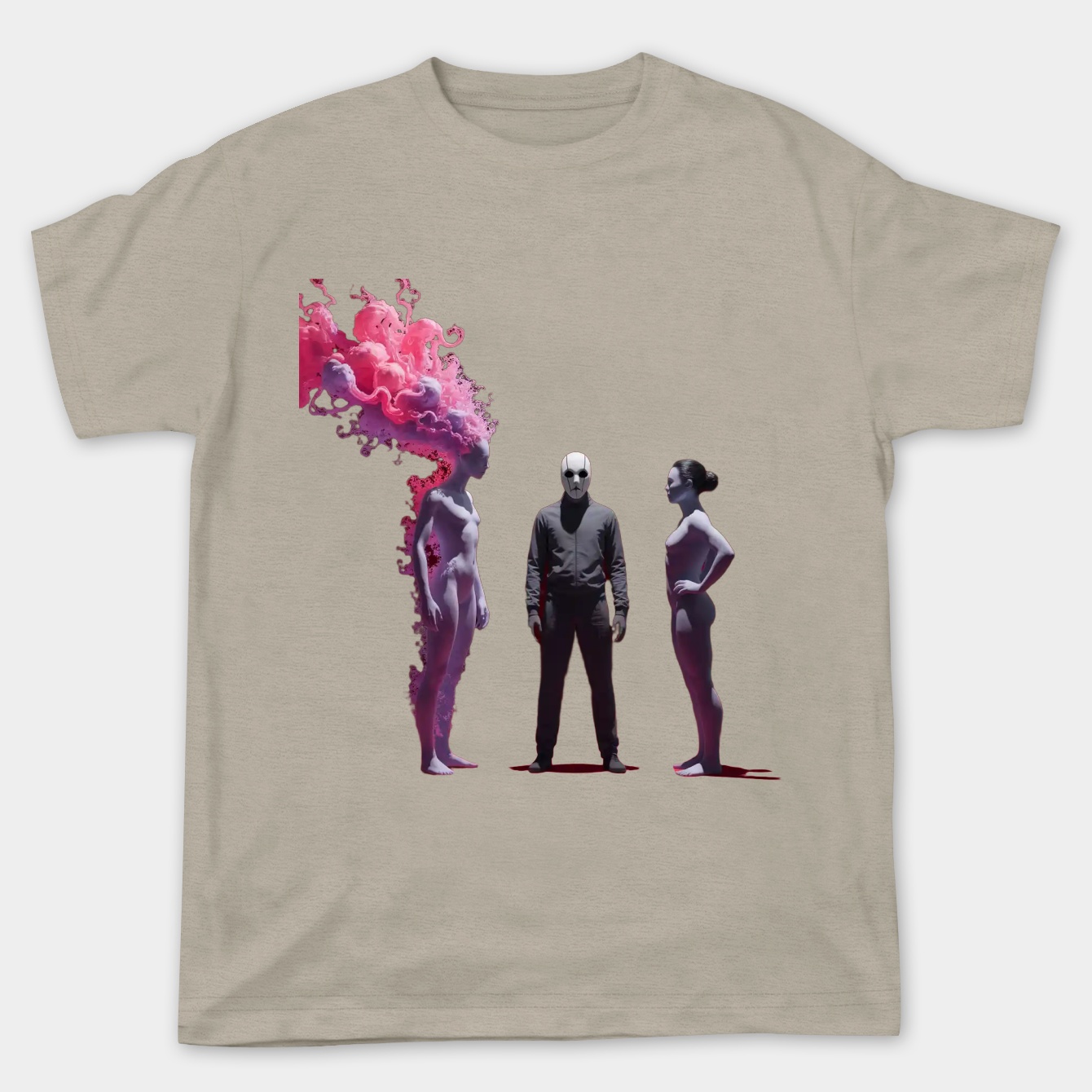 Ghost and the Three Figures Women's Plus Size T-shirt