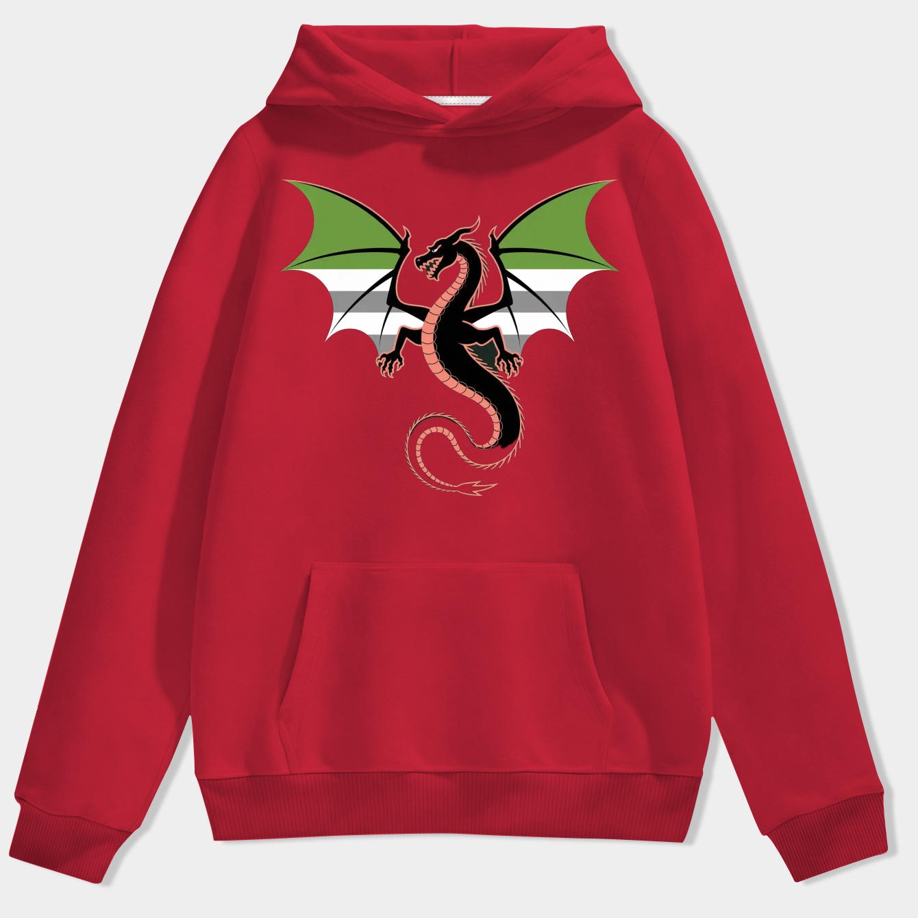 Aromantic Pride Dragon Men's Hoodie
