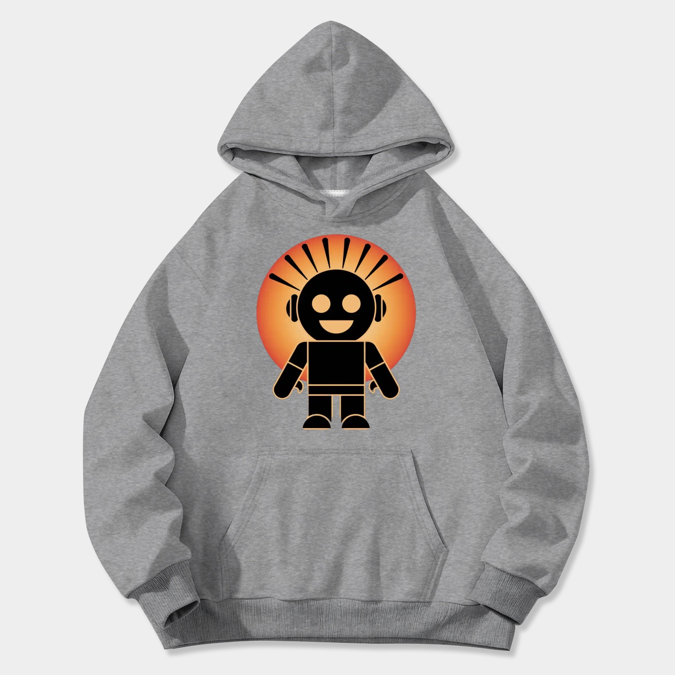 Alien Smiling Cartoon Figure Women's Plus Size Hoodie