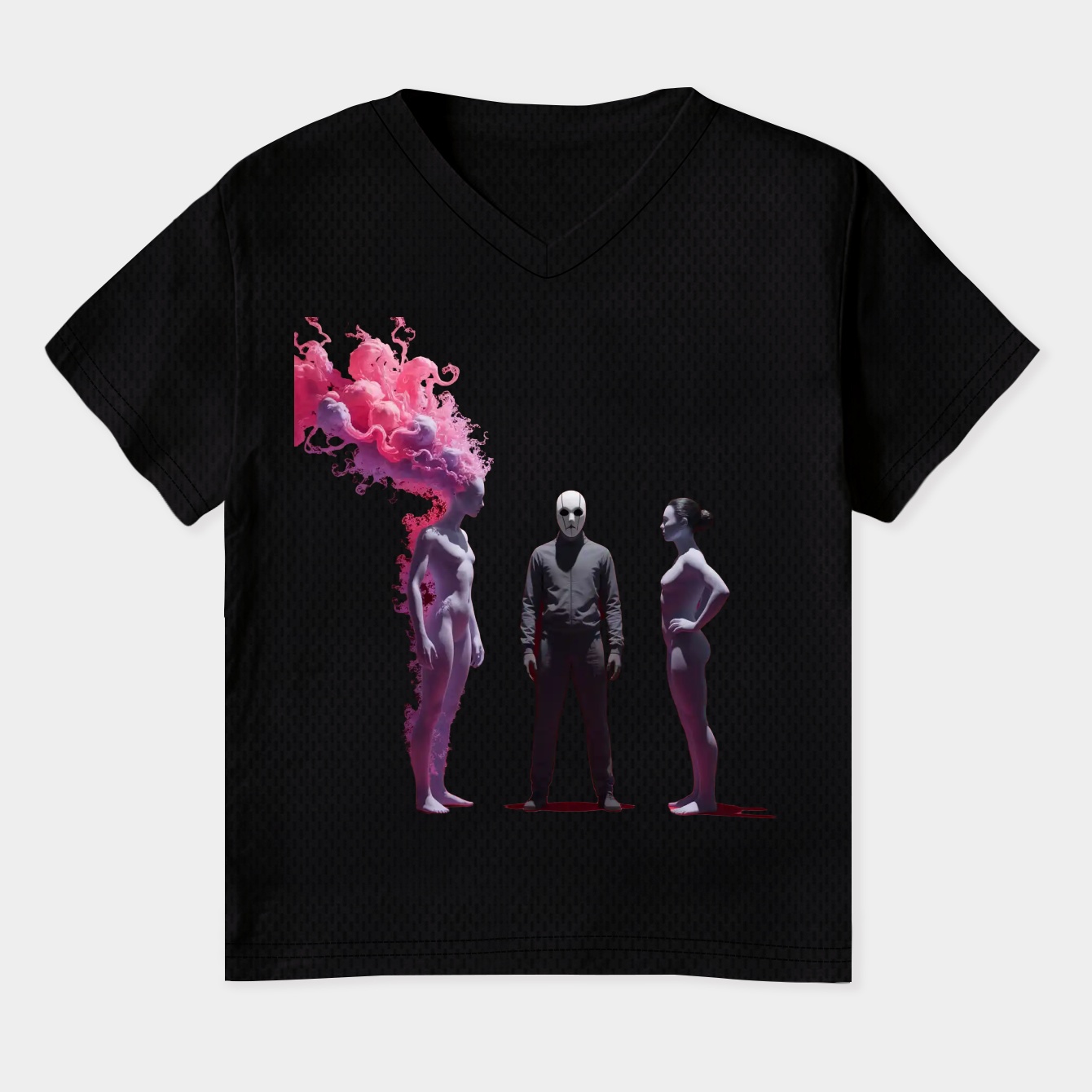 Ghost and the Three Figures Women's Plus Size V-Neck T-Shirt