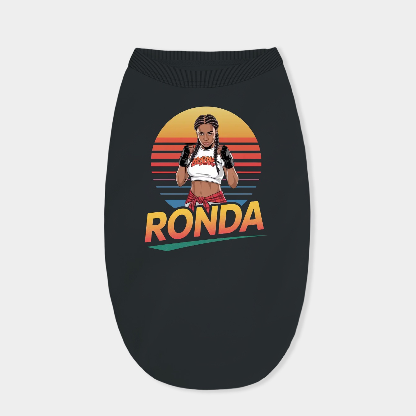 Retro Style Flyer Ronda Rousey Dog Shirt