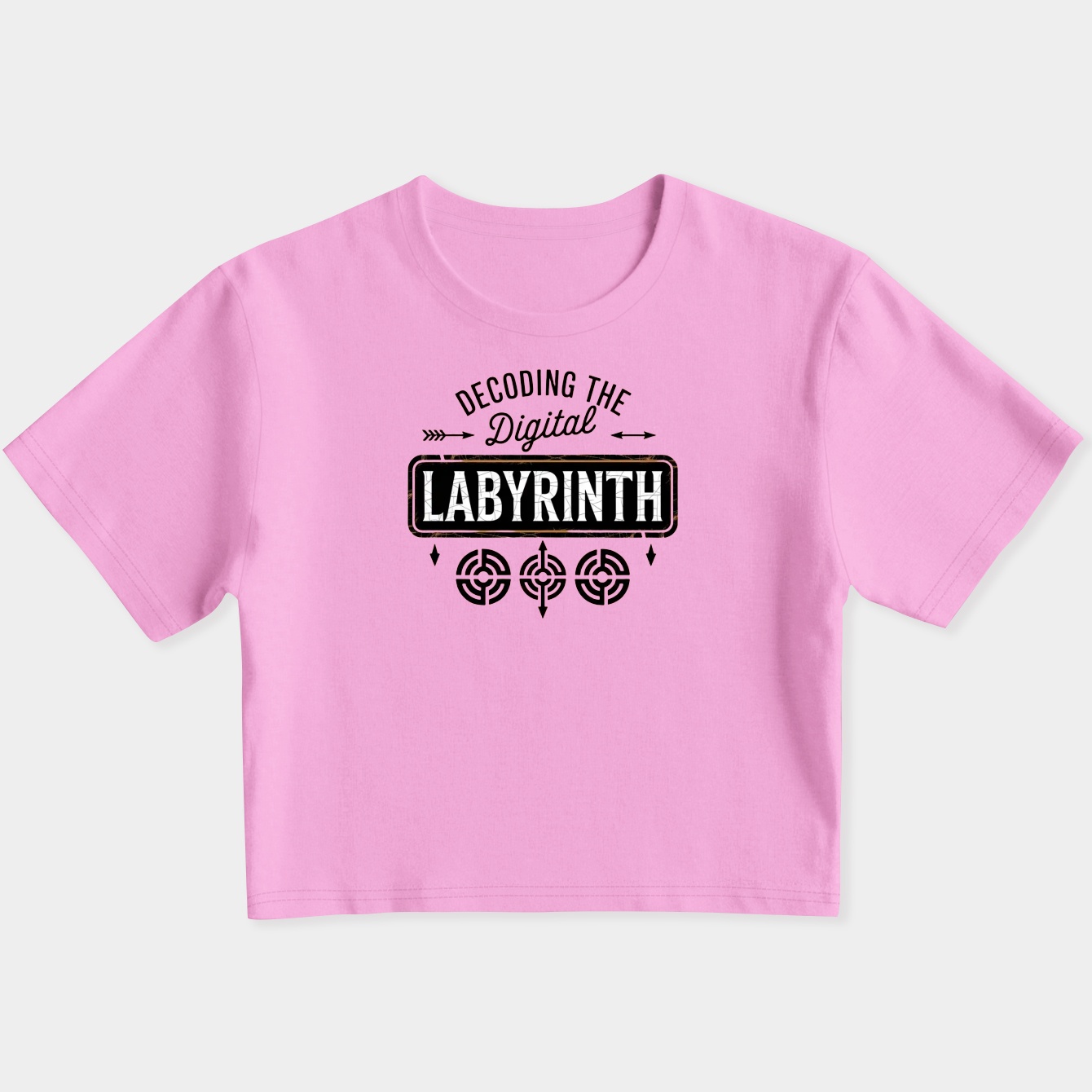 Decoding the Digital Labyrinth Women's Slim Fit Baby Tee