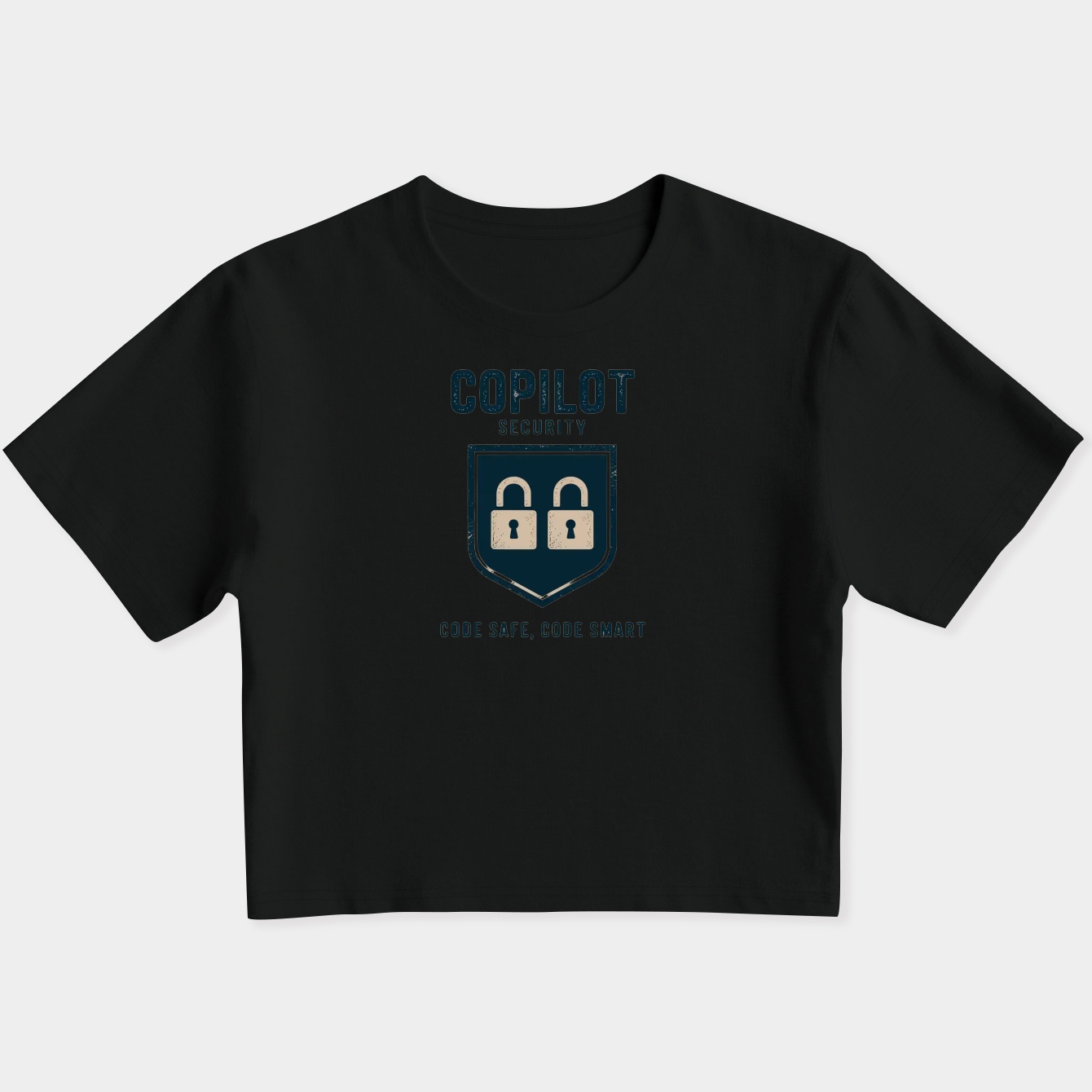 Copilot Security Vintage Shield Women's Slim Fit Baby Tee