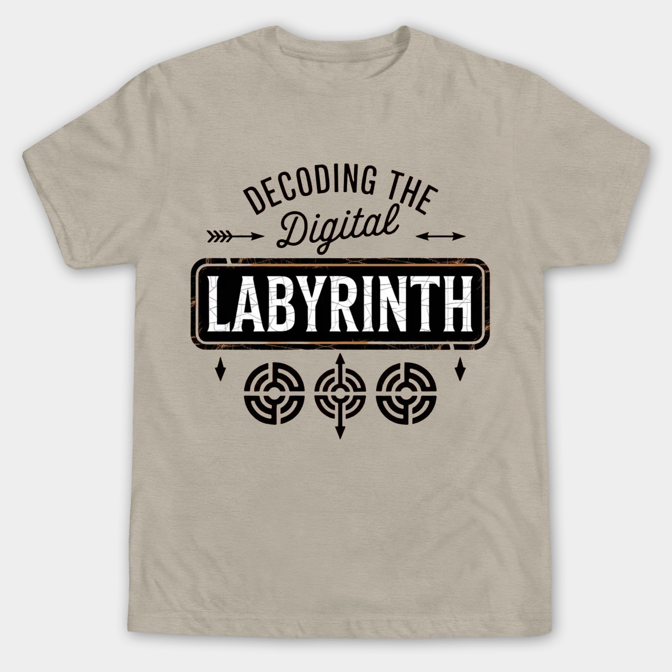 Decoding the Digital Labyrinth Men's Big & Tall T-shirt