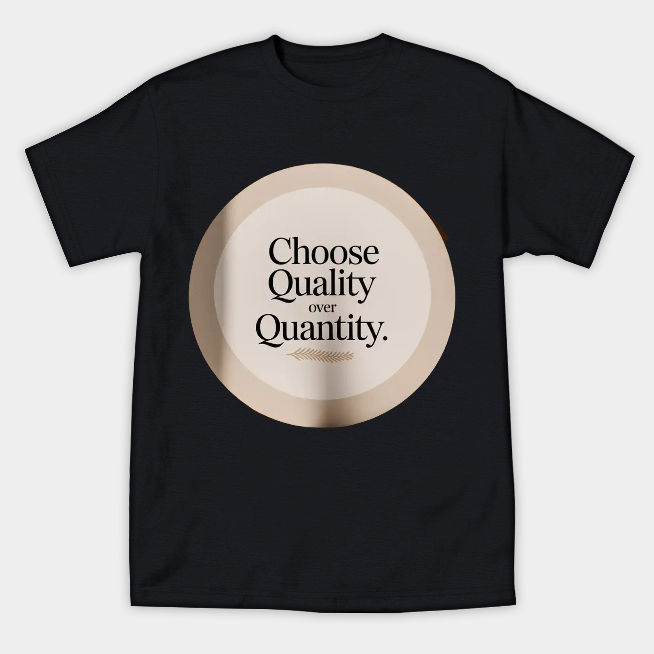Choose Quality Over Quantity Circle Women's Athletic Performance T-Shirt