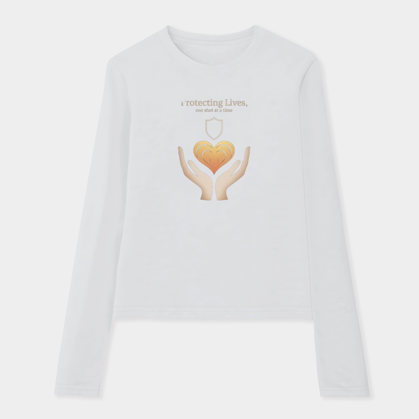Shielded Heart, Saving Lives Women's Soft Long Sleeve T-Shirt