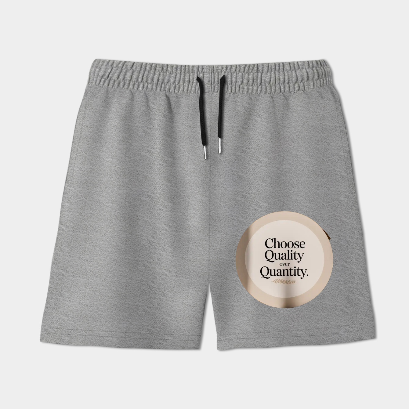 Choose Quality Over Quantity Circle Women's Shorts
