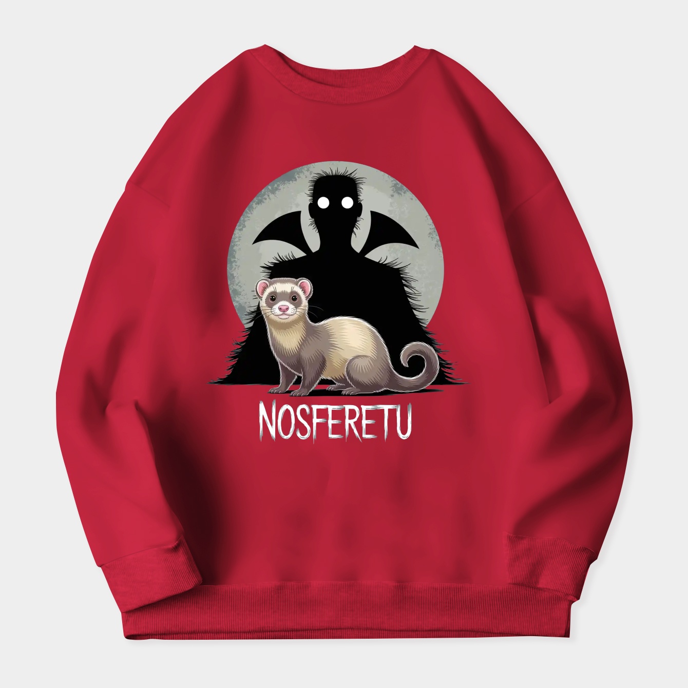 nosferretu shadow creature parody Women's Crewneck Sweatshirt