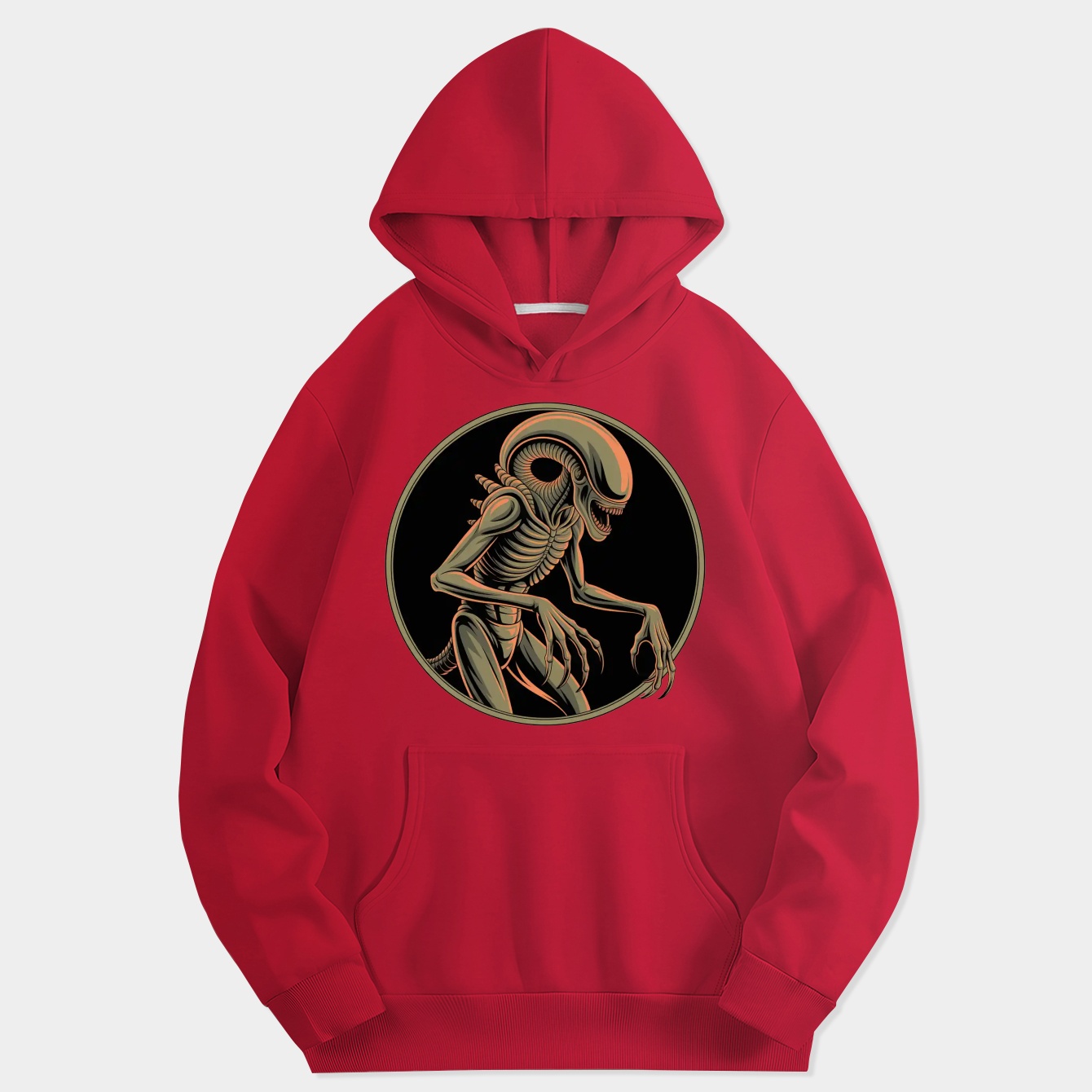 Alien Creature in Circular Frame Women's Hoodie
