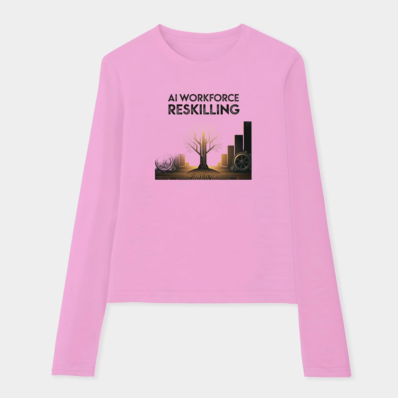 Reskilling Roots: Tech Tree Power Women's Soft Long Sleeve T-Shirt