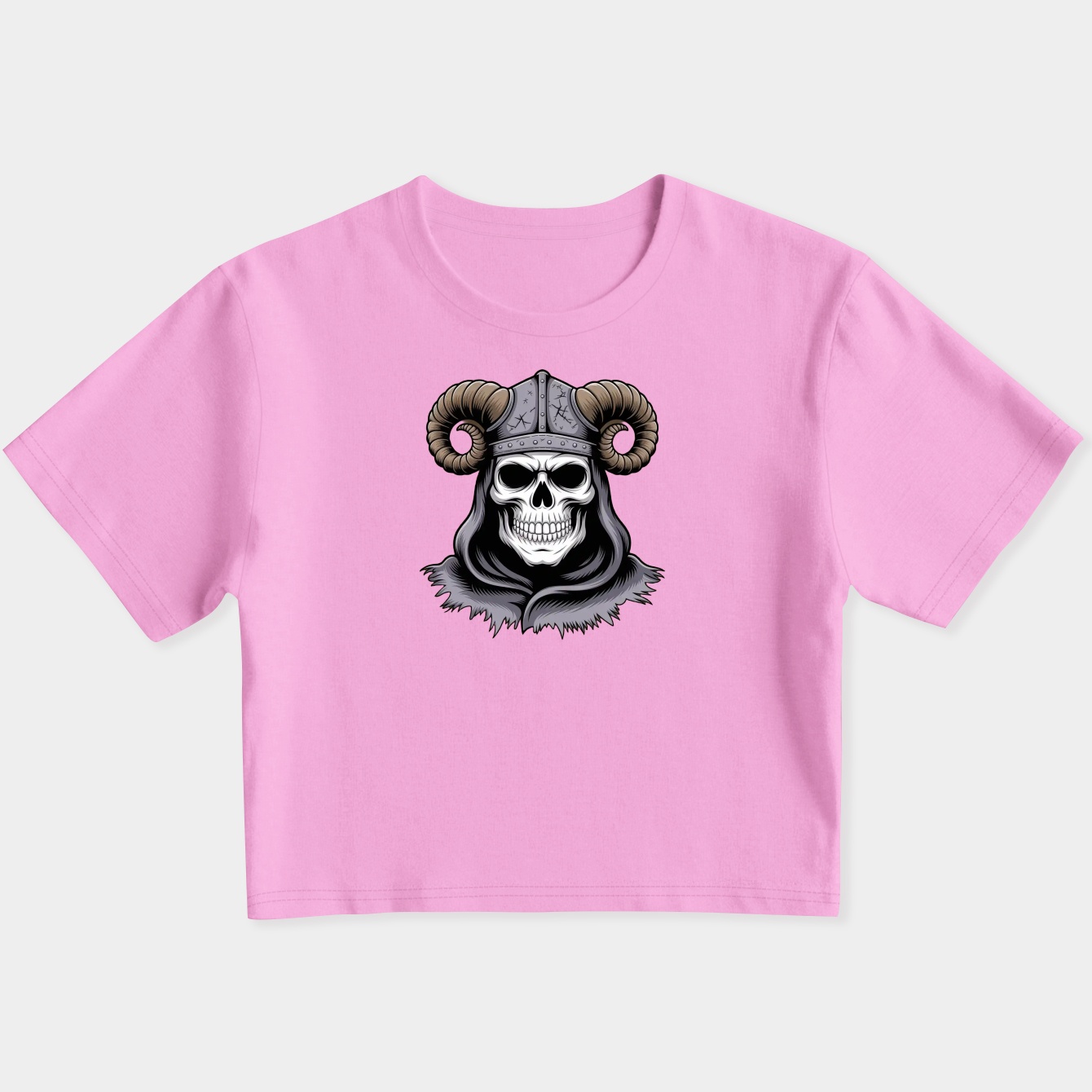 Lich White Women's Slim Fit Baby Tee