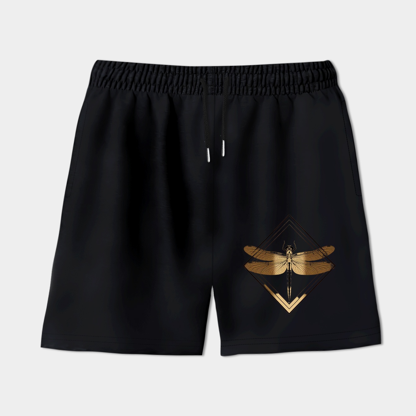 Dragonfly Geometric x Black Women's Shorts