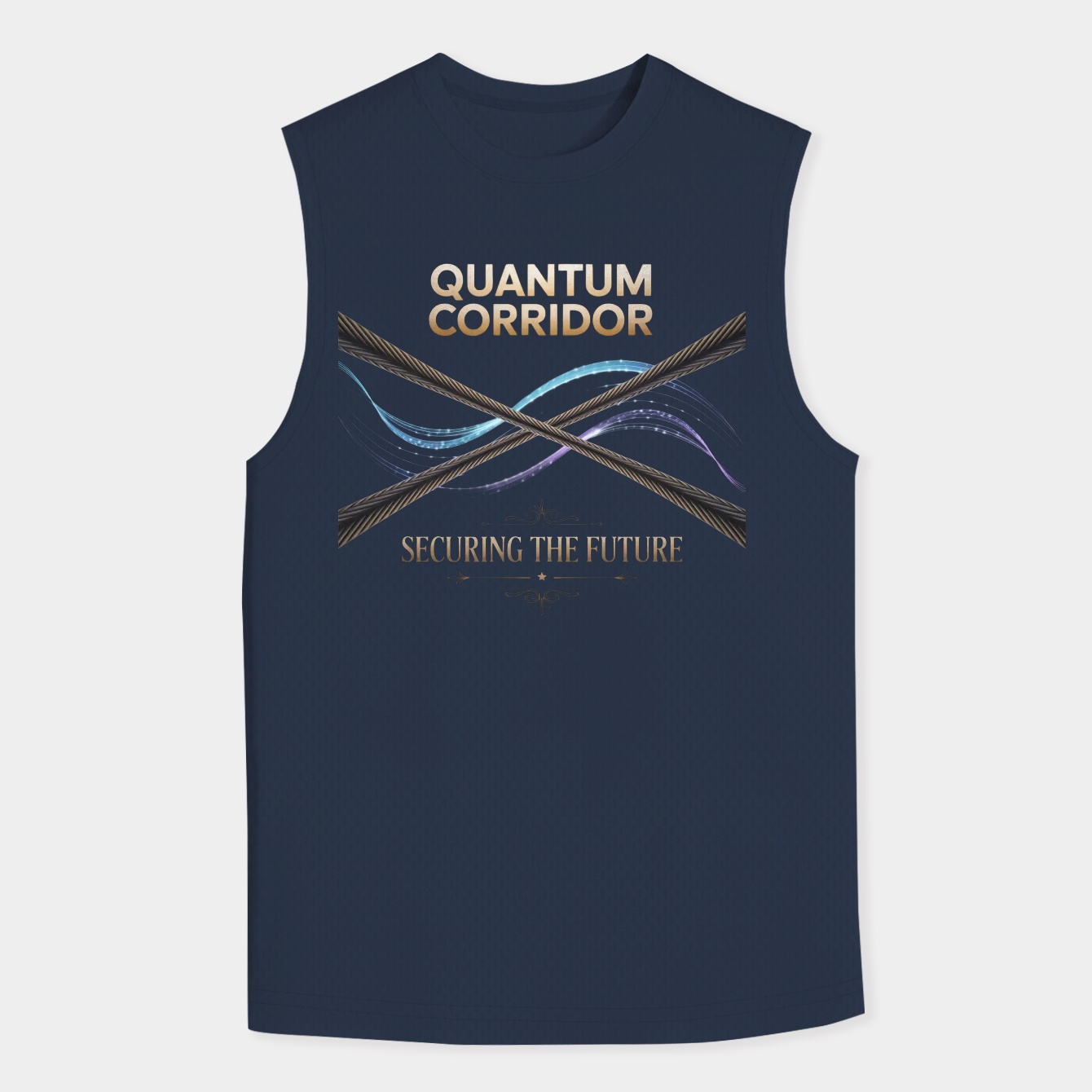 Quantum Corridor: Securing the Future Men's Tank Top