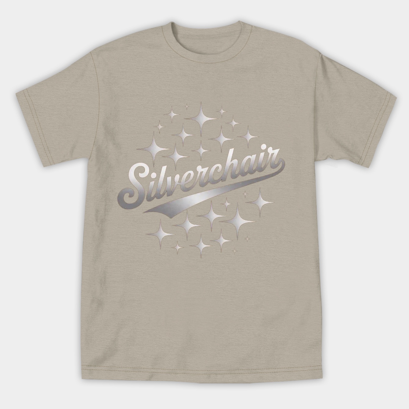Silverchair Starry Script Design Women's Athletic Performance T-Shirt