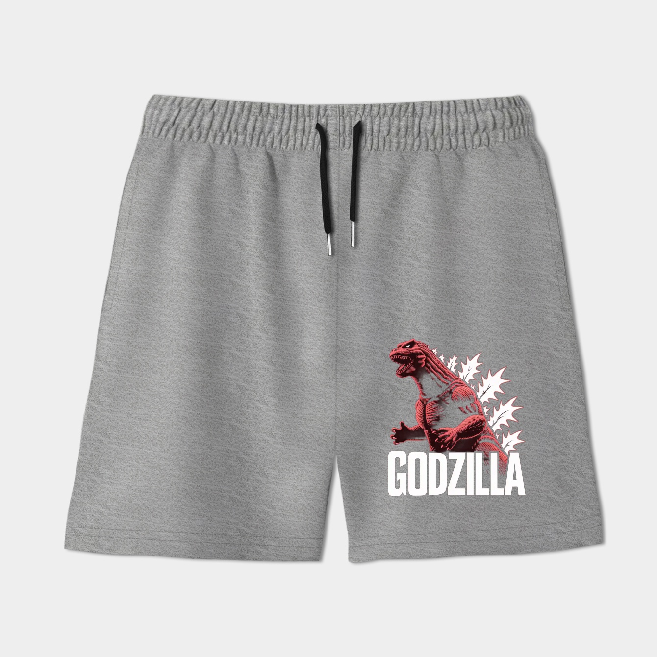 Silhouette Godzilla White Women's Shorts