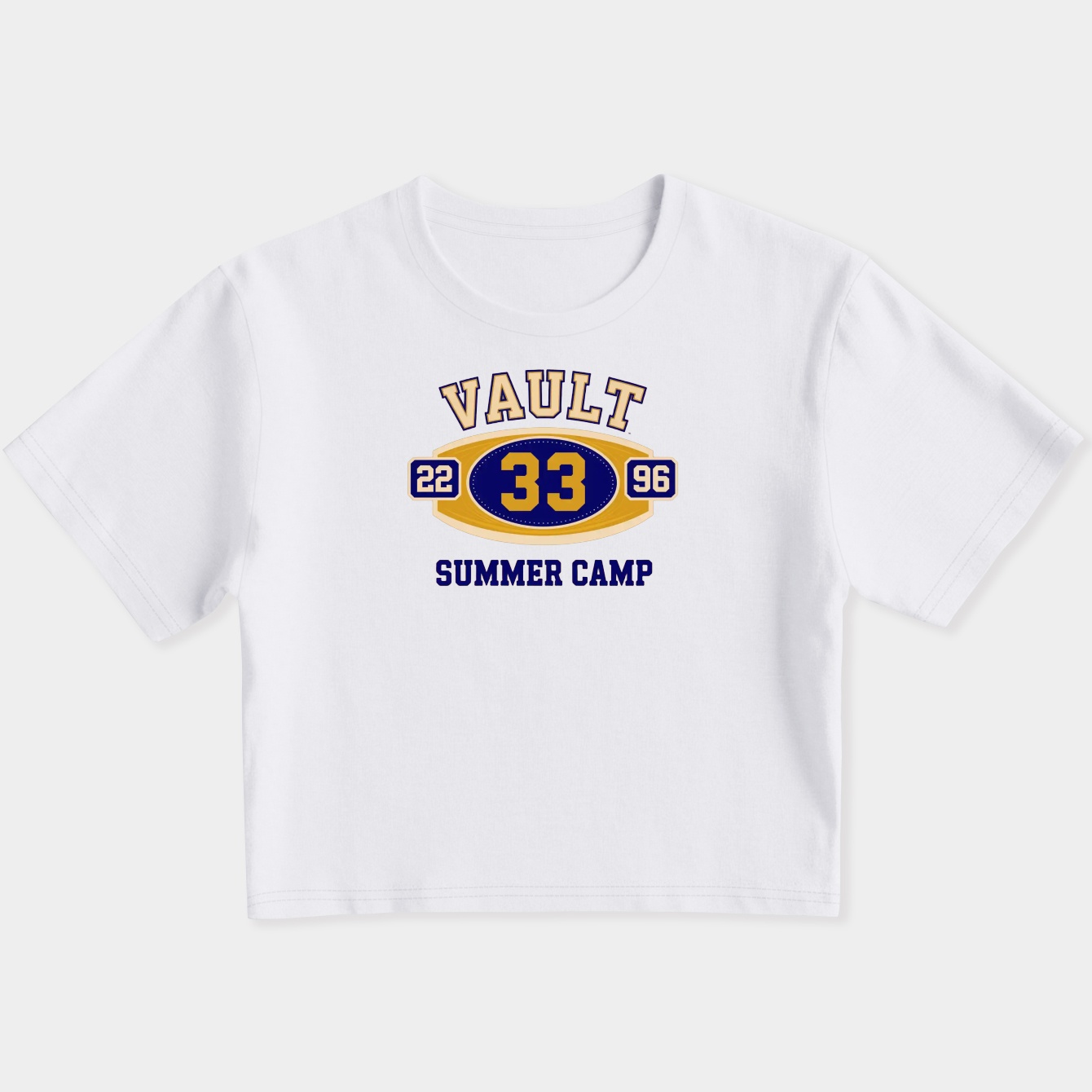 Vault 33 Summer Camp Women's Slim Fit Baby Tee