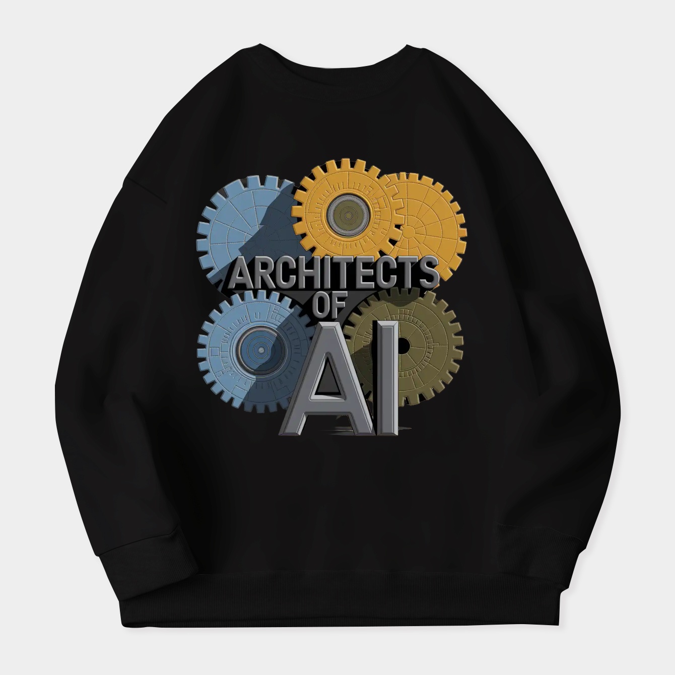 Architects of AI Quilted Gears Women's Crewneck Sweatshirt