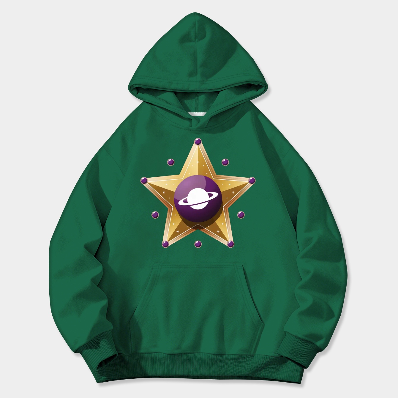 Star of Saturn Women's Plus Size Hoodie