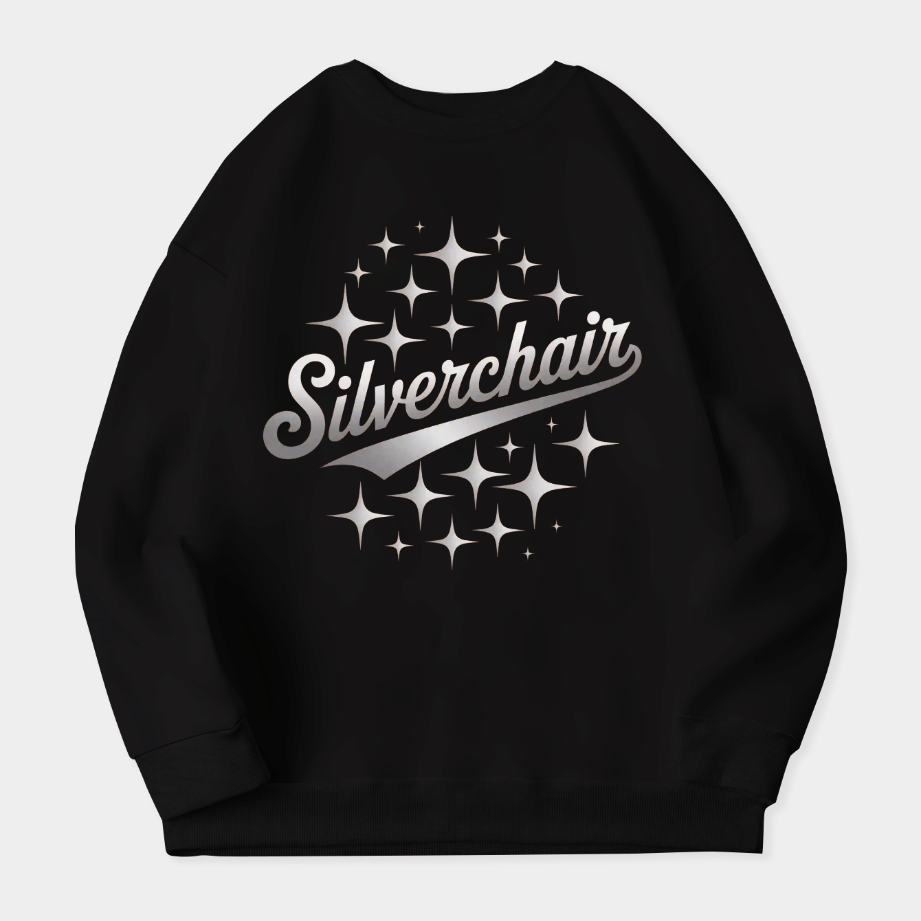 Silverchair Starry Script Design Women's Crewneck Sweatshirt
