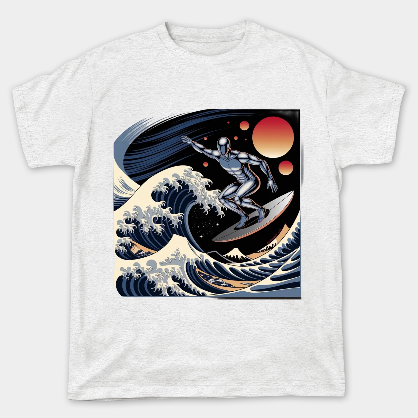 UKIYO-E SILVER SURFER Women's Plus Size T-shirt