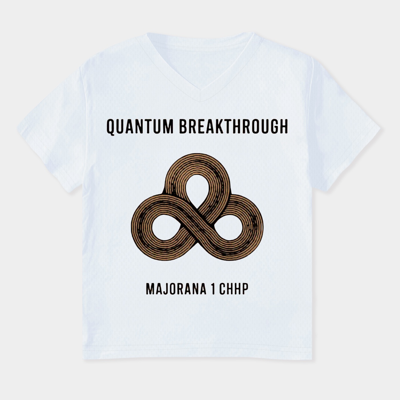 Quantum Breakthrough Retro Loops Women's Plus Size V-Neck T-Shirt