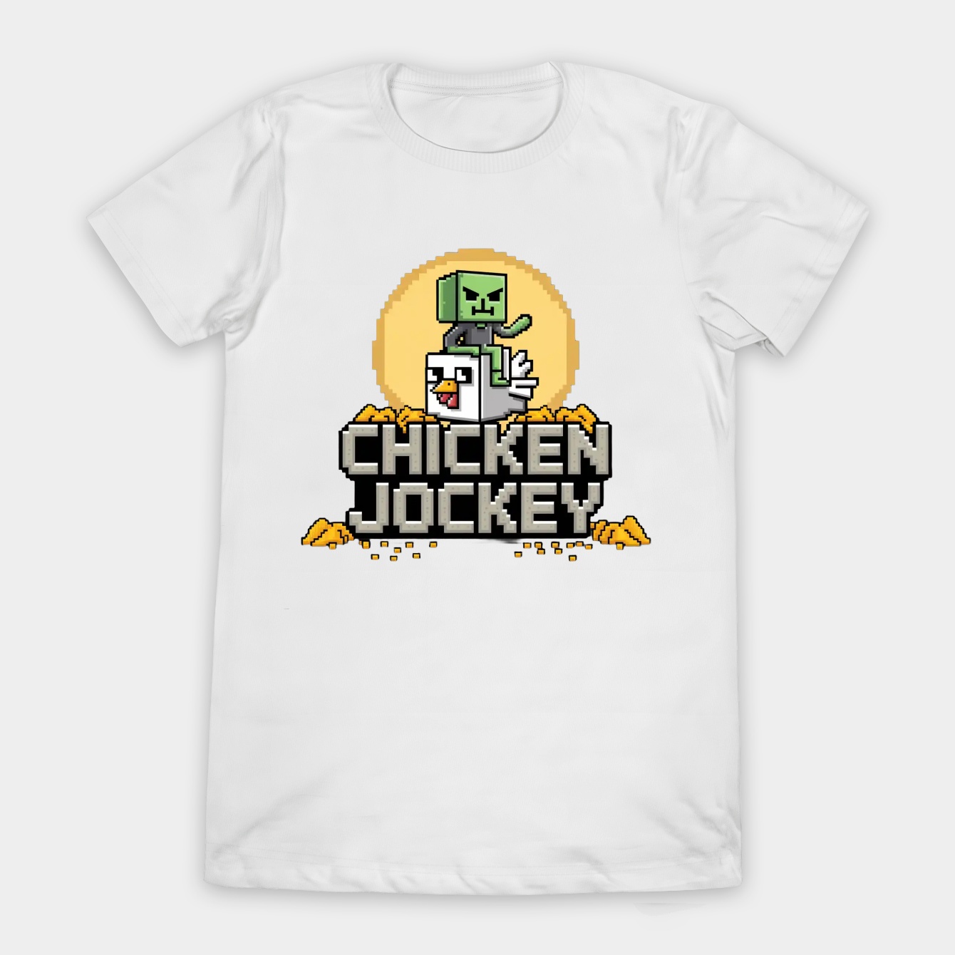 Chicken Jockey Minecraft Kids Women's T-Shirt