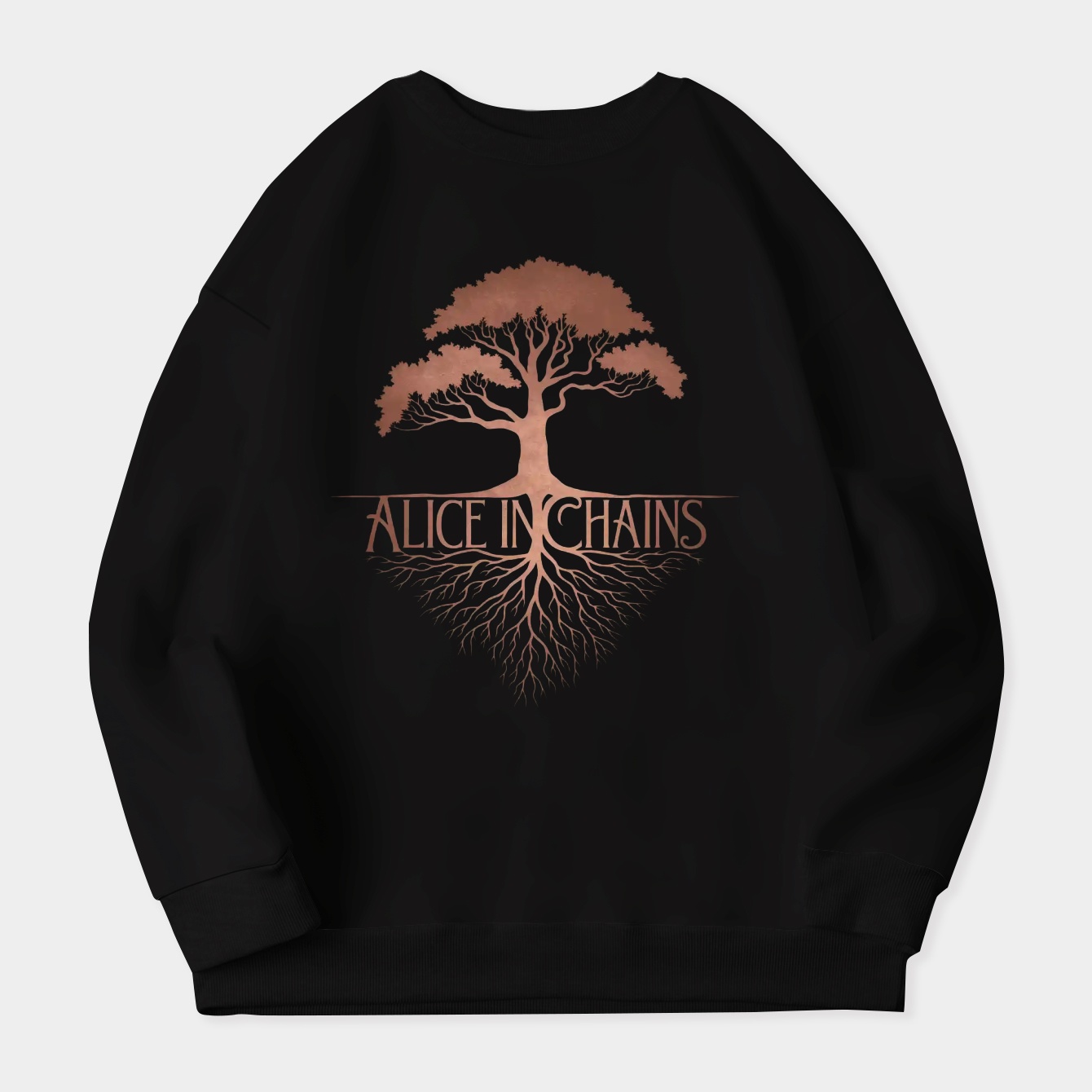 chains roots tree design Women's Crewneck Sweatshirt