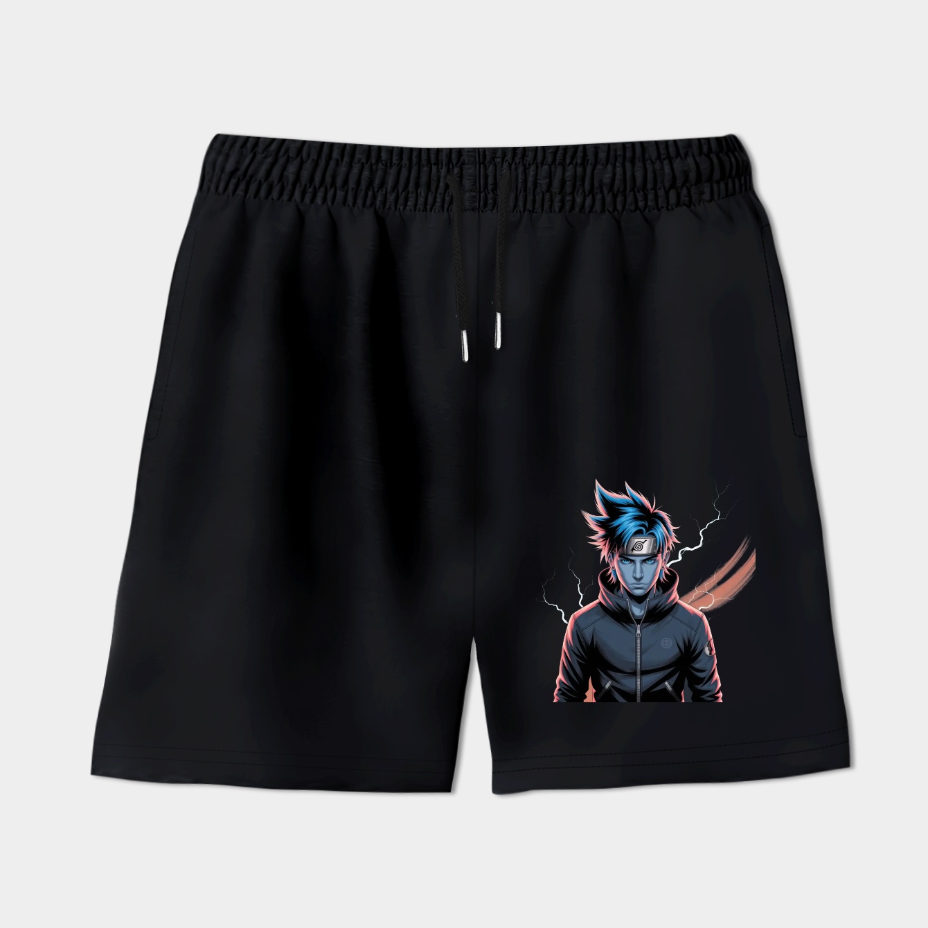 naruto electric blue aura Women's Shorts