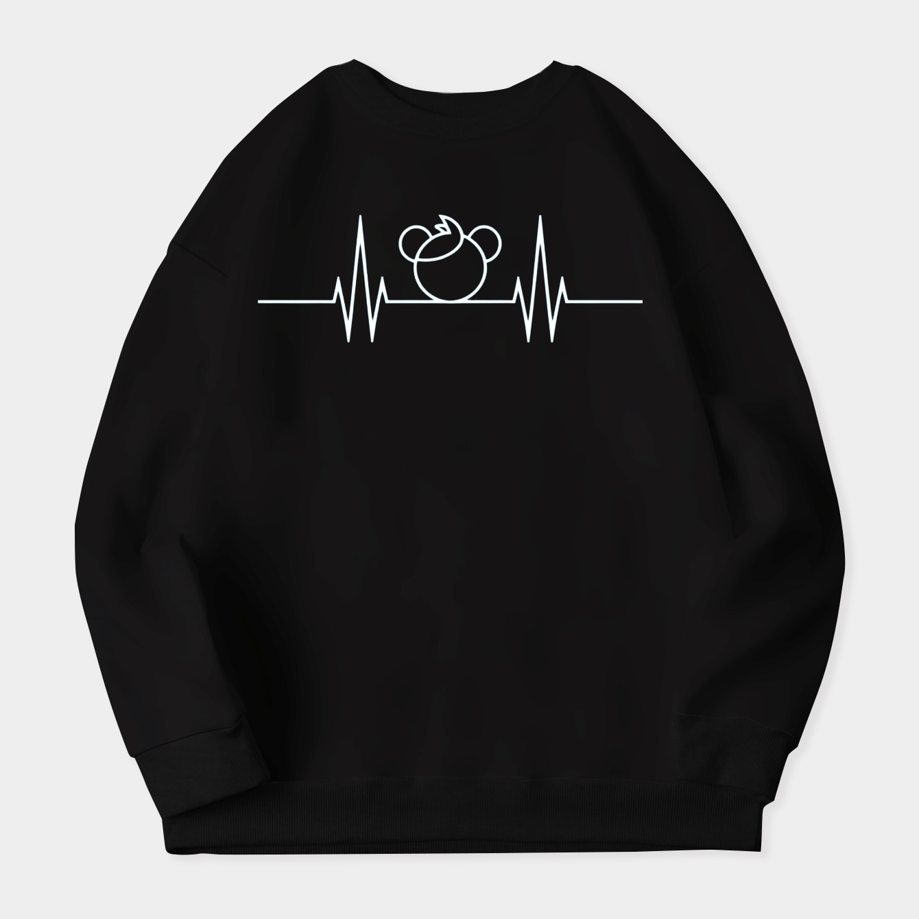Stitch 10 Heartbeat Line Women's Crewneck Sweatshirt