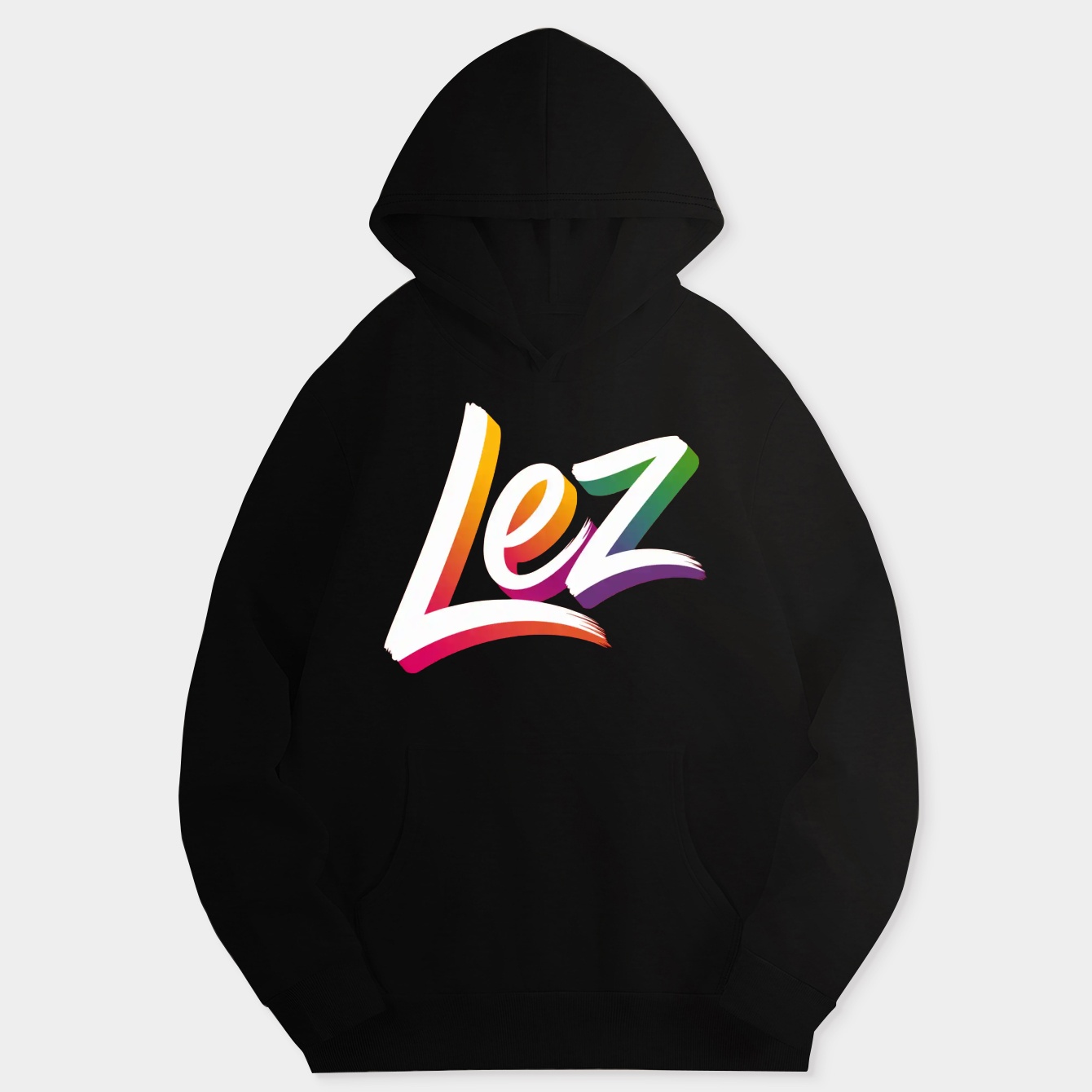 Rainbow Lez Pride Script Women's Hoodie