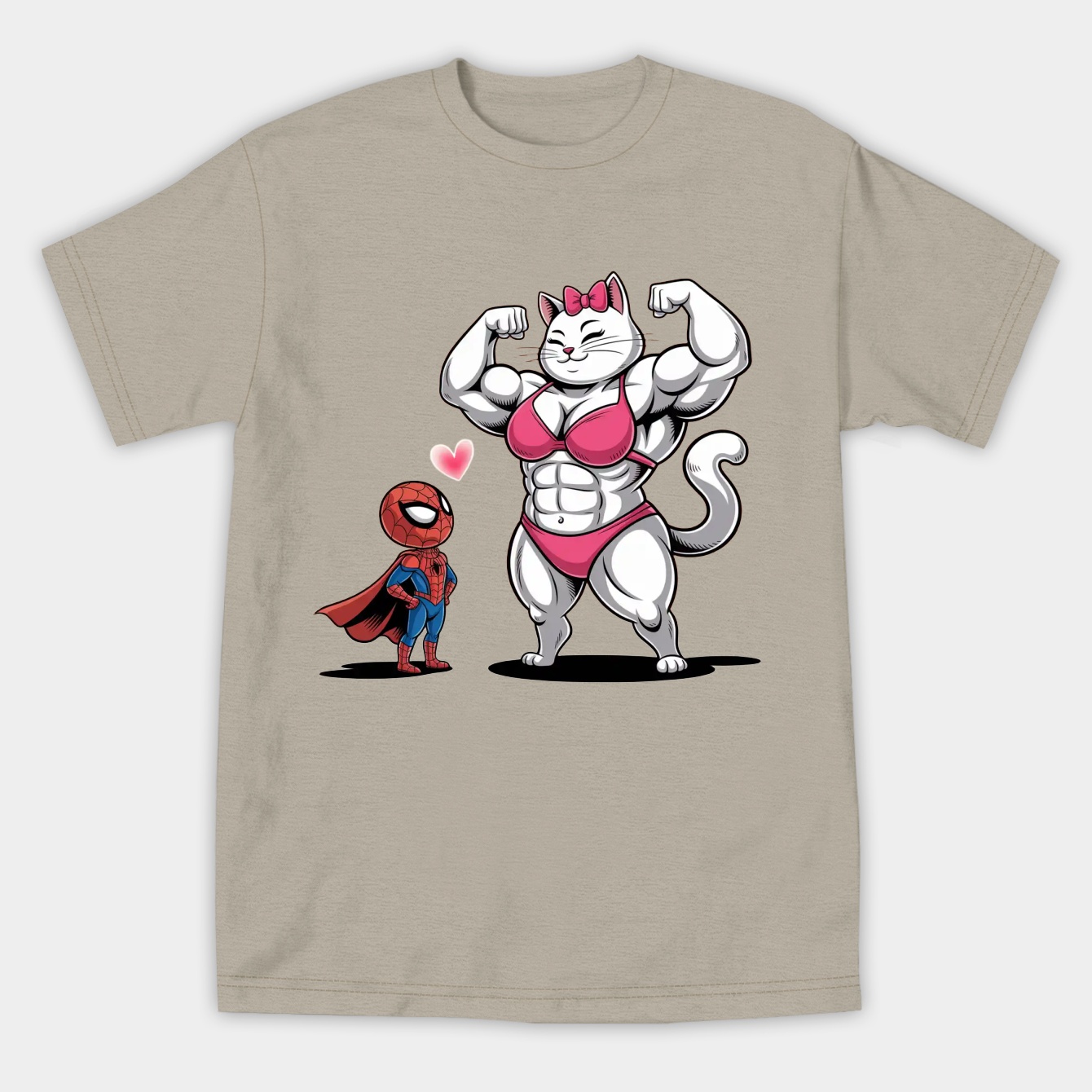 Buff Kitty & Short Spider BF Women's Athletic Performance T-Shirt