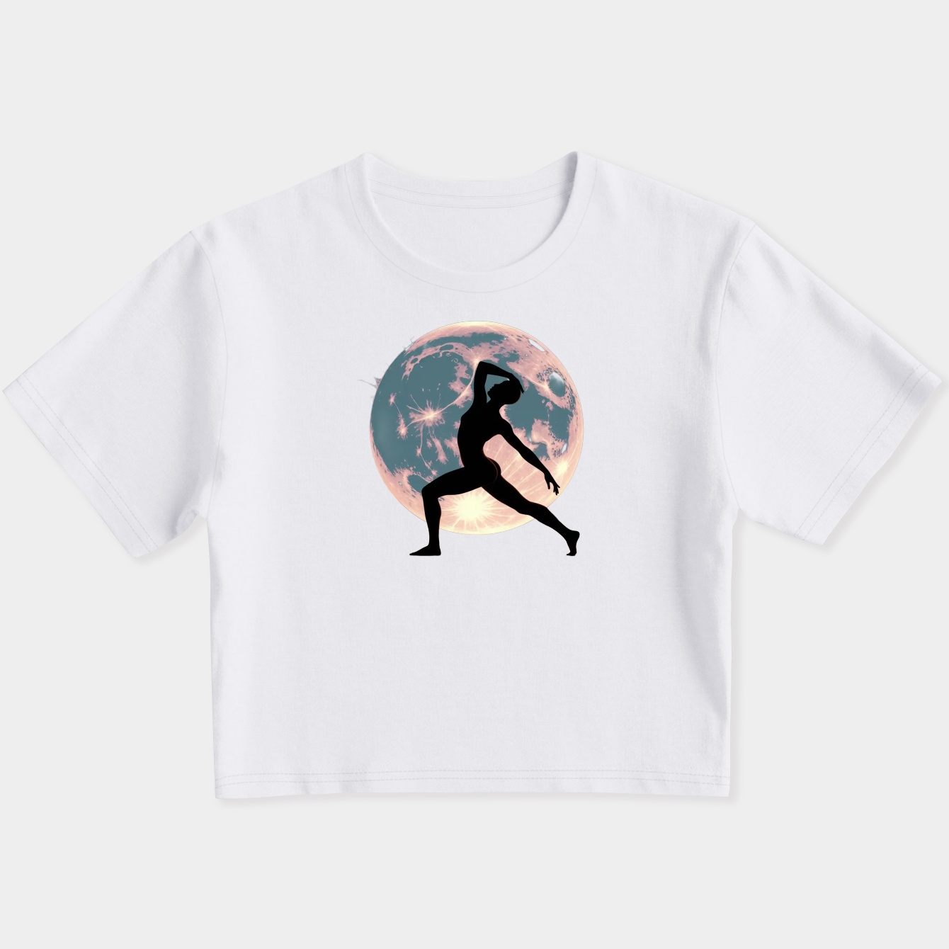 Moon Walkin Women's Slim Fit Baby Tee