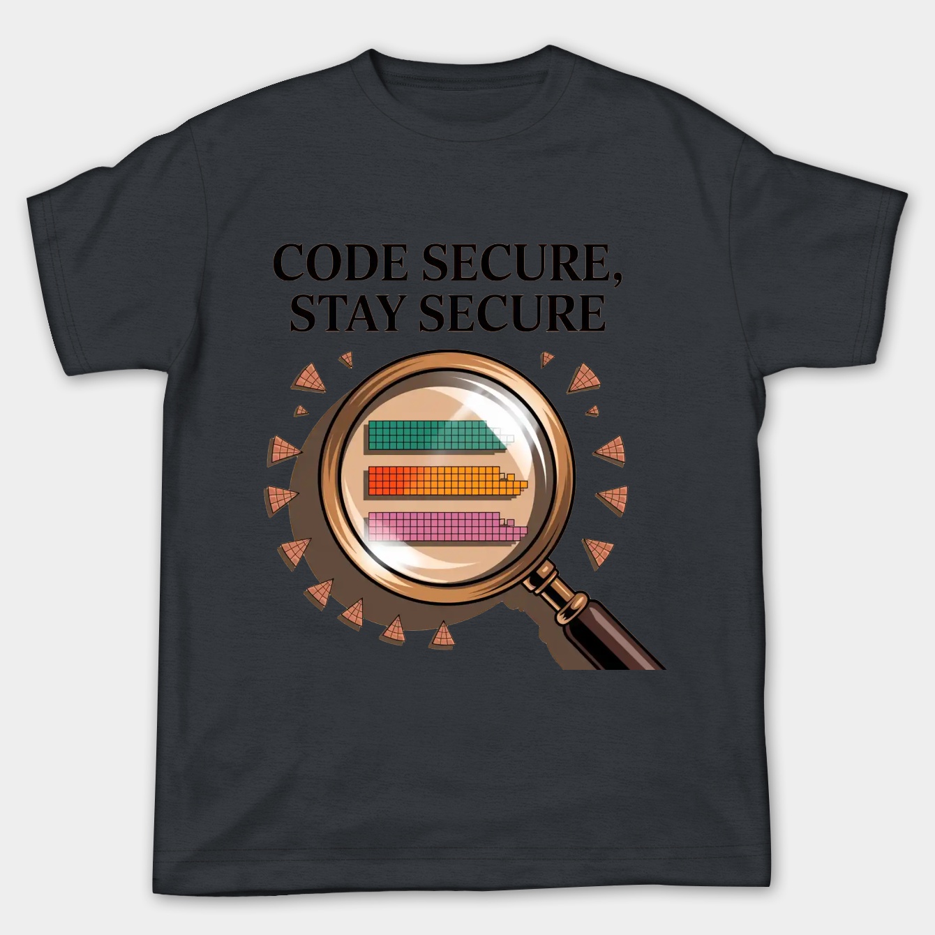 Code Secure Mosaic Magnifier Women's Plus Size T-shirt