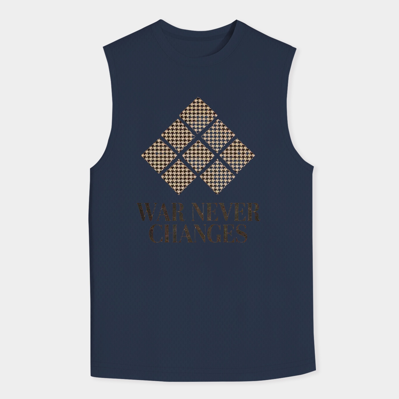 War Never Changes Houndstooth Cluster Men's Big & Tall Tank Top