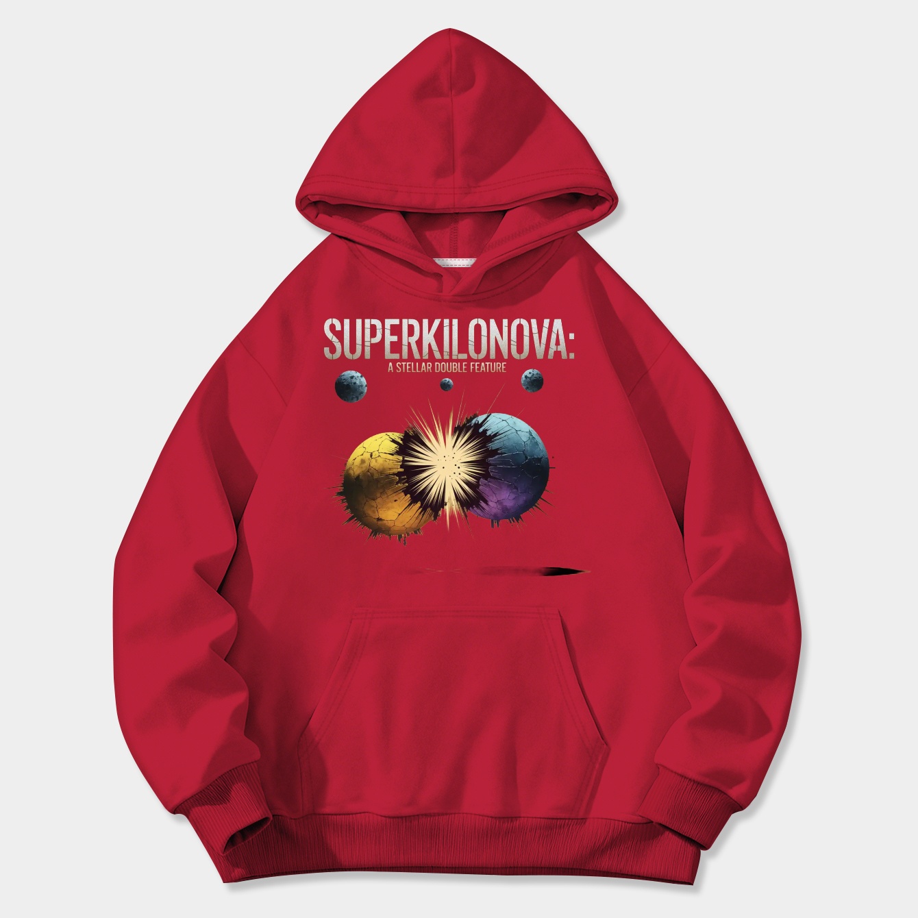 Superkilonova: Stellar Double Impact Women's Plus Size Hoodie