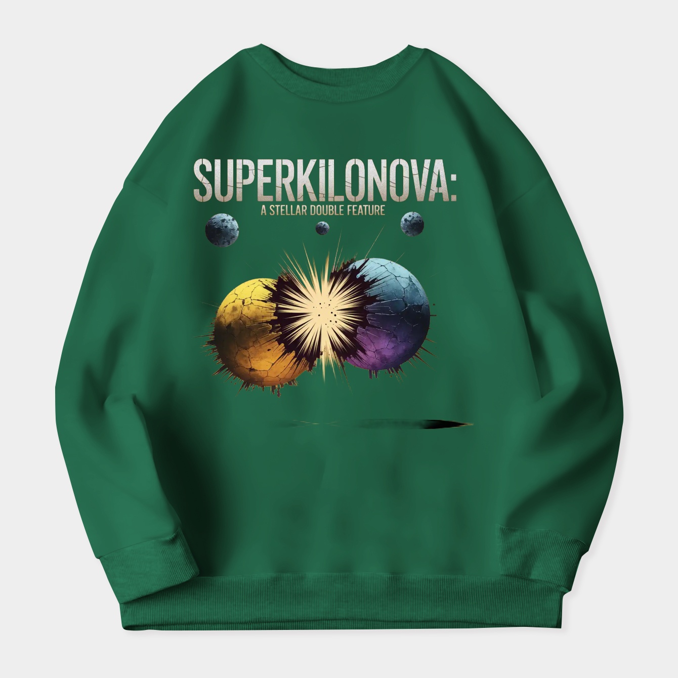 Superkilonova: Stellar Double Impact Women's Crewneck Sweatshirt